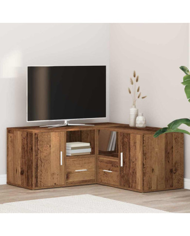 Armoire d'angle vieux bois 160x40x45 cm bois d'ingénierie | Mobilier & Déco