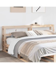 Tête de lit avec étagères 200 cm bois massif de pin | Mobilier & Déco