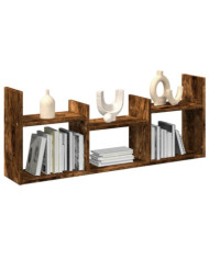 Armoire murale 100x18x40 cm chêne fumé bois d'ingénierie | Mobilier & Déco