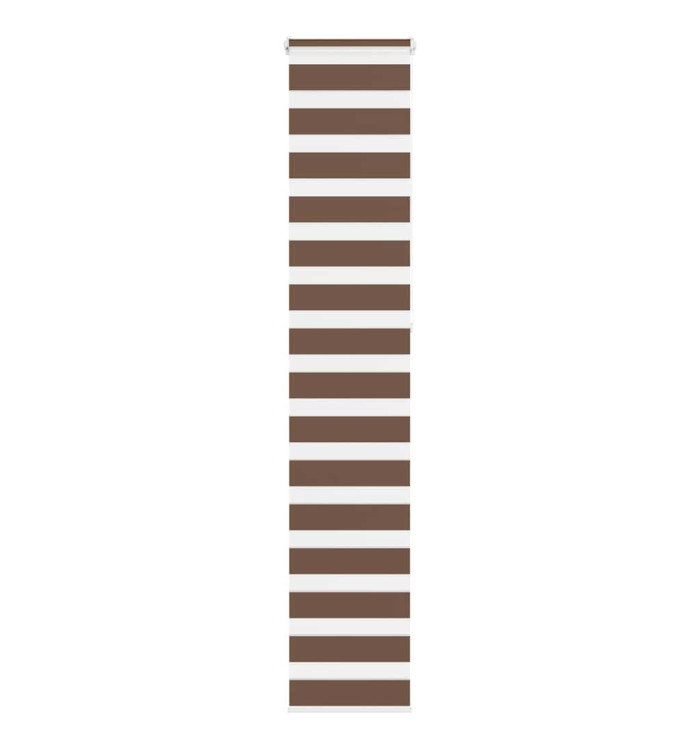 Store zèbre marron 45x230 cm largeur du tissu 40,9 cm polyester | Mobilier & Déco