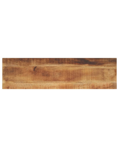 Dessus de table rectangulaire bois massif de manguier brut | Mobilier & Déco
