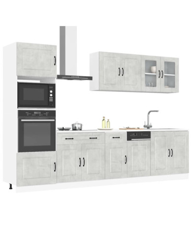 Ensemble d'armoires de cuisine 7 pcs Kalmar bois d'ingénierie | Mobilier & Déco