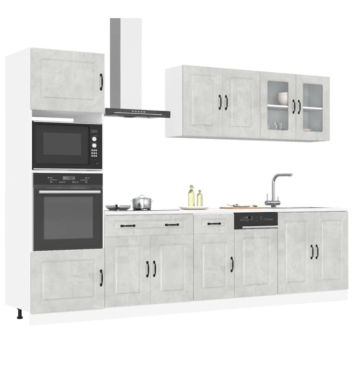 Ensemble d'armoires de cuisine 7 pcs Kalmar bois d'ingénierie | Mobilier & Déco