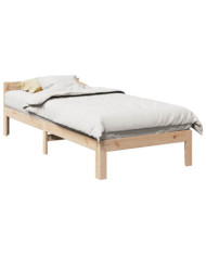 Cadre de lit sans matelas 80x200 cm bois massif de pin | Mobilier & Déco