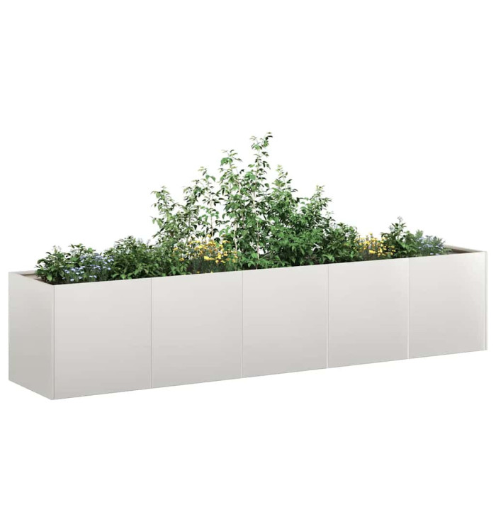 Jardinière 200x40x40 cm acier inoxydable | Mobilier & Déco