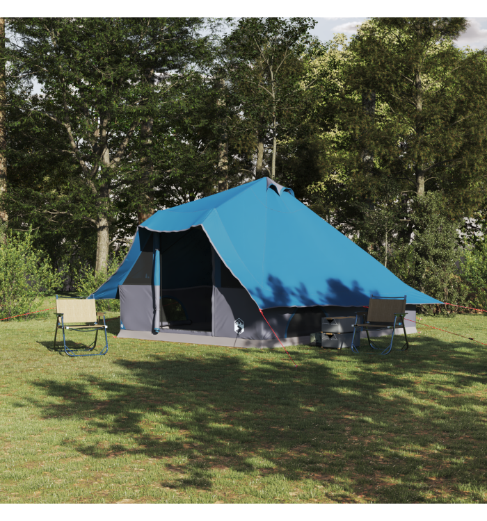 Tente Famille Tipi Bleue 8 Personnes Imperméable | Mobilier & Déco