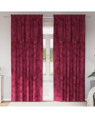 Rideaux en velours 2 pcs avec œillets Bordeaux 225x140 cm | Mobilier & Déco