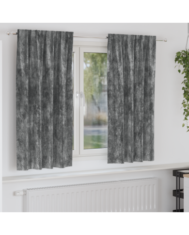 Rideaux 2 pcs avec Œillets Gris 175x140 cm | Mobilier & Déco