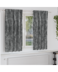 Rideaux 2 pcs avec Œillets Gris 175x140 cm | Mobilier & Déco