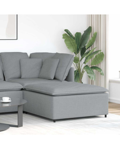 Module de repose-pieds pour canapé modulaire Gris clair 100 x 100 x 48 cm | Mobilier & Déco
