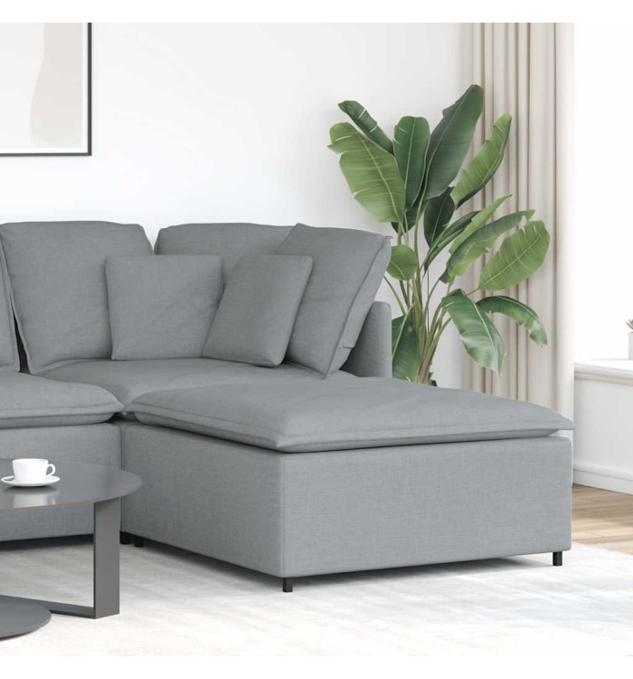 Module de repose-pieds pour canapé modulaire Gris clair 100 x 100 x 48 cm | Mobilier & Déco