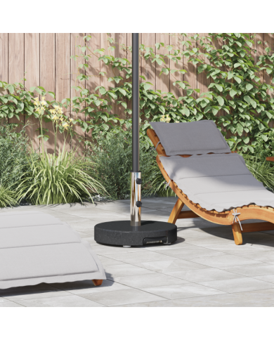 Base de parasol avec roulettes avec poignée Granit Noir 29 kg Ronde | Mobilier & Déco