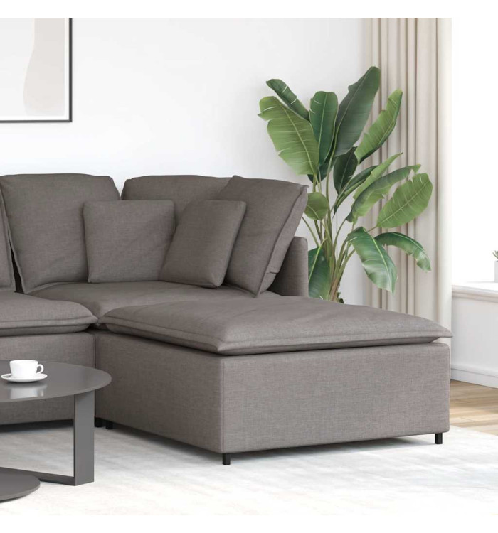 Module de repose-pieds pour canapé modulaire Taupe 100 x 100 x 48 cm | Mobilier & Déco