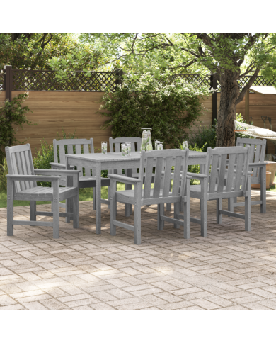Chaises de Salle à Manger de Jardin 6 pcs Gris clair 65.5x55.5x88 cm HDPE | Mobilier & Déco