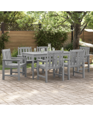 Chaises de Salle à Manger de Jardin 6 pcs Gris clair 65.5x55.5x88 cm HDPE | Mobilier & Déco