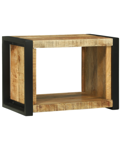Cube mural 55x35x40 cm en bois massif de manguier | Mobilier & Déco