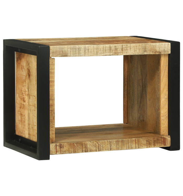 Cube mural 55x35x40 cm en bois massif de manguier | Mobilier & Déco