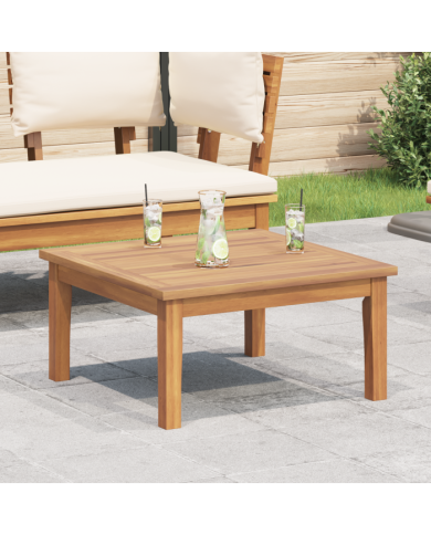 Table de Jardin 60x60x30 cm Bois Massif Teck | Mobilier & Déco