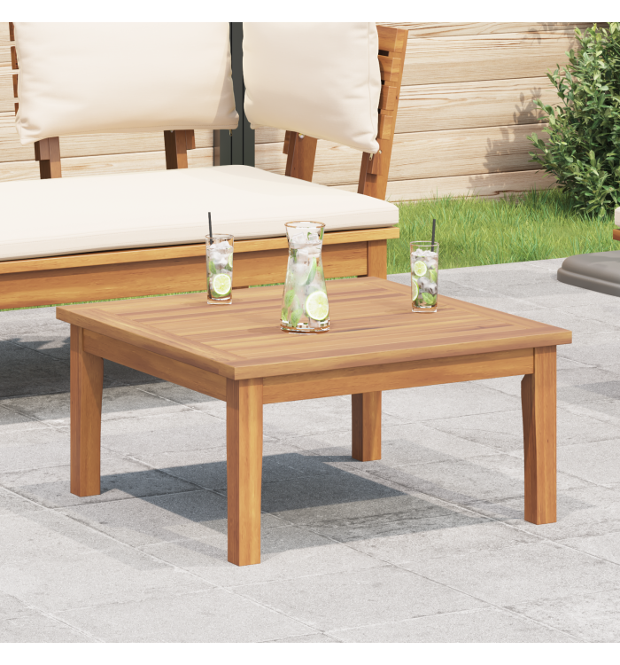 Table de Jardin 60x60x30 cm Bois Massif Teck | Mobilier & Déco