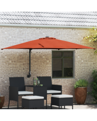 Parasol déporté Terracotta Polyester Grand Réglable | Mobilier & Déco