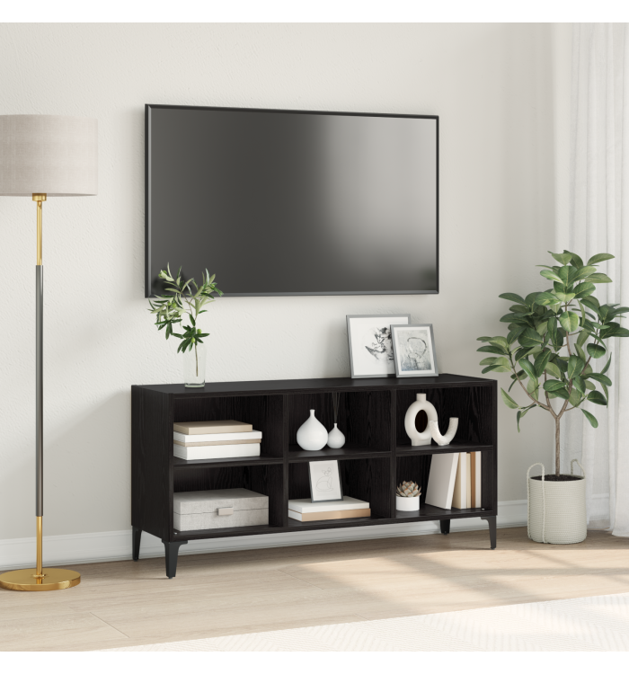 Meuble TV en chêne noir Chêne noir Panneaux de particules Standard | Mobilier & Déco