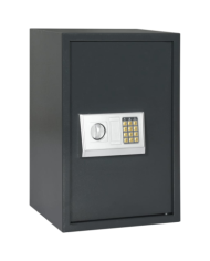 Coffre-fort numérique électronique avec étagère Gris foncé 40x35x60 cm Acier | Mobilier & Déco
