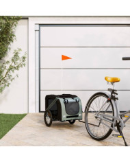 Remorque de vélo pour animaux de compagnie noir et gris | Mobilier & Déco