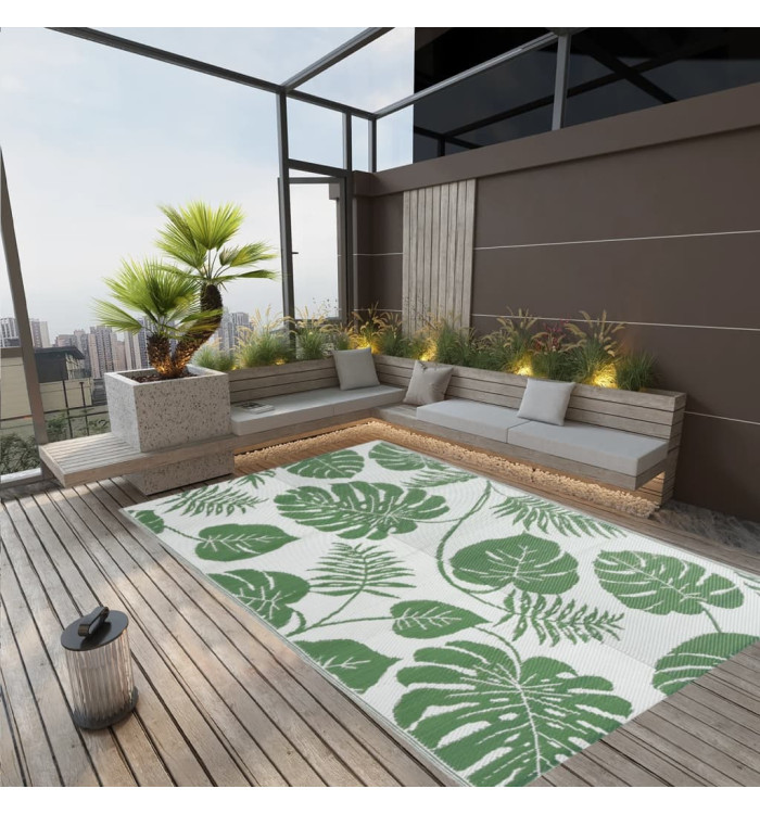 Tapis d'extérieur ARAKIL Vert 190x290 cm PP | Mobilier & Déco