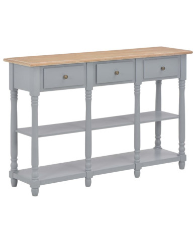 Table console Gris 120x30x76 cm MDF | Mobilier & Déco