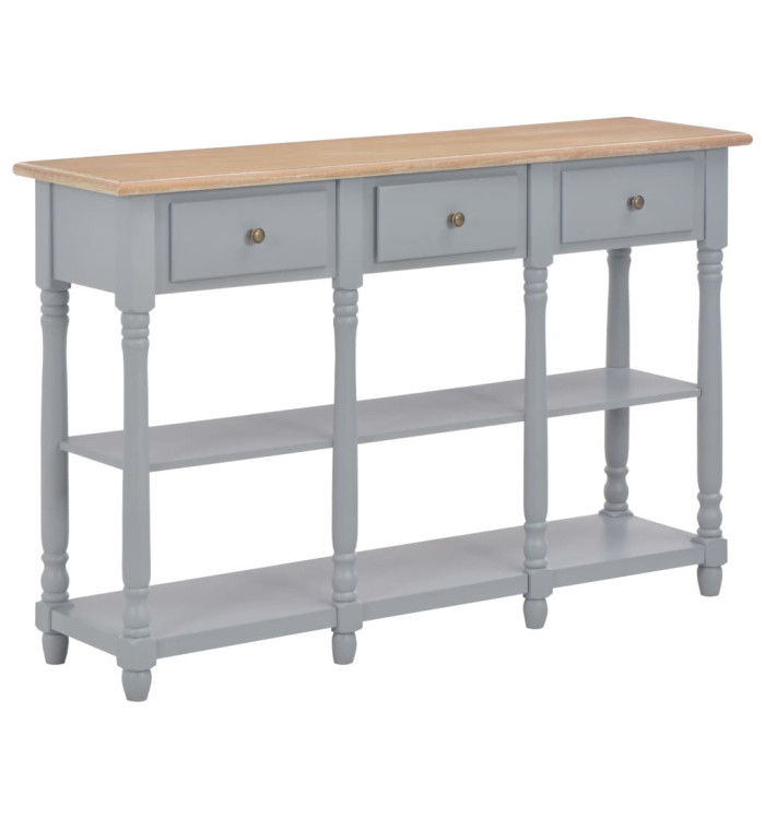Table console Gris 120x30x76 cm MDF | Mobilier & Déco