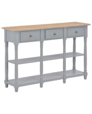 Table console Gris 120x30x76 cm MDF | Mobilier & Déco