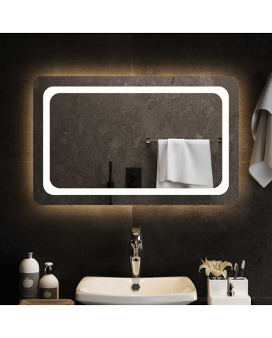 Miroir de salle de bain à LED 80x50 cm | Mobilier & Déco
