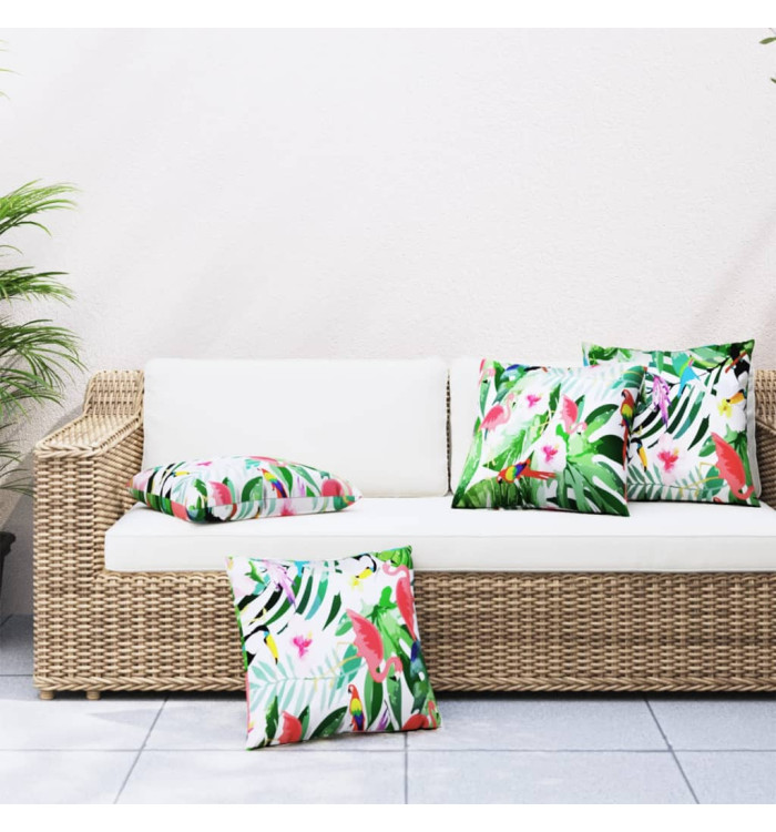 Coussins décoratifs lot de 4 Multicolore 50x50 cm Tissu | Mobilier & Déco