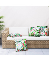 Coussins décoratifs lot de 4 Multicolore 50x50 cm Tissu | Mobilier & Déco