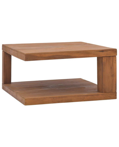 Table basse 65x65x33 cm Bois de teck solide | Mobilier & Déco