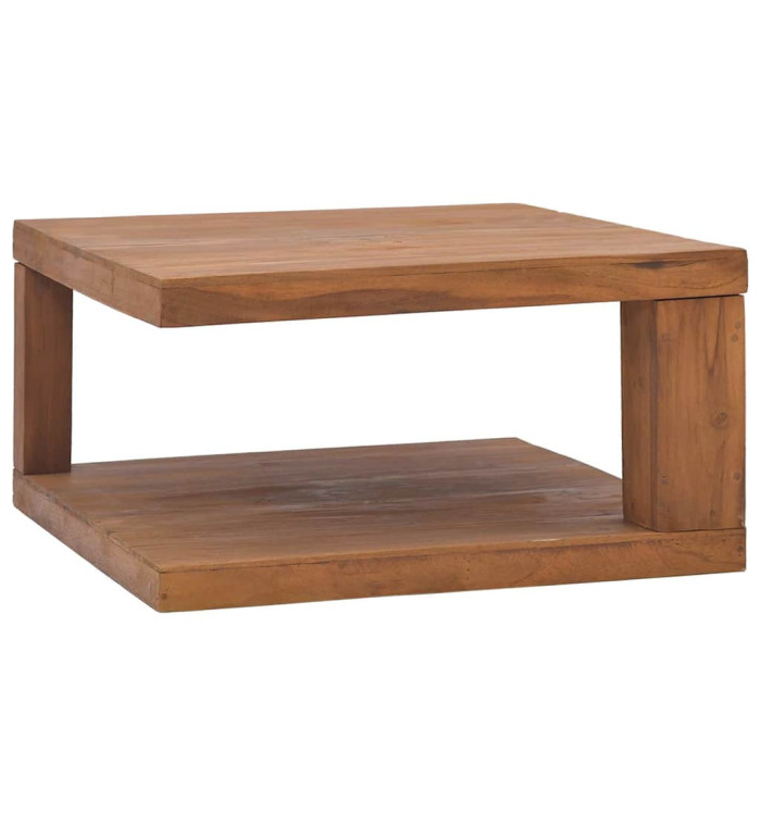 Table basse 65x65x33 cm Bois de teck solide | Mobilier & Déco