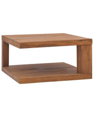 Table basse 65x65x33 cm Bois de teck solide | Mobilier & Déco