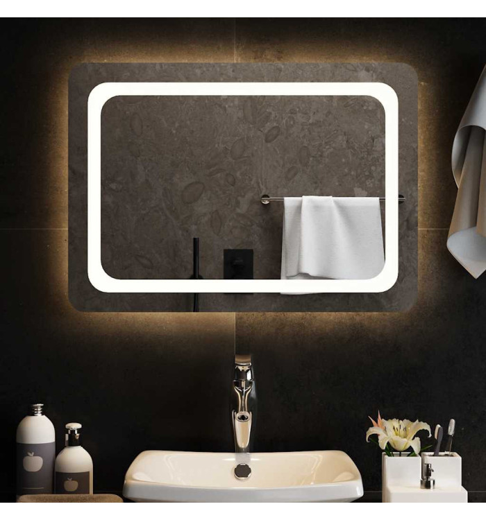 Miroir de salle de bain à LED 70x50 cm | Mobilier & Déco