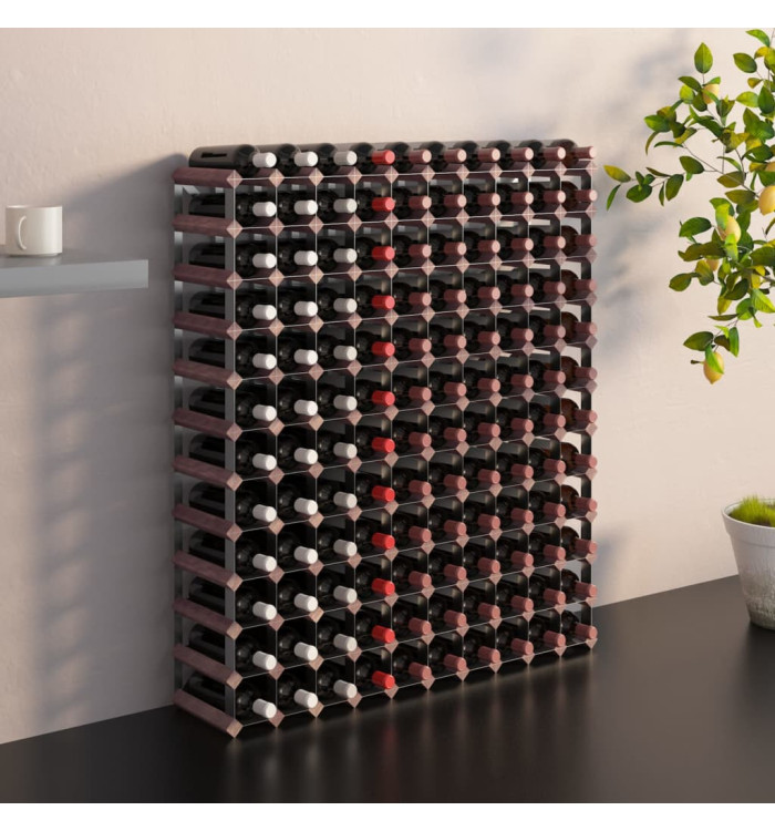 Casier à bouteilles pour 120 bouteilles Marron Bois pin solide | Mobilier & Déco