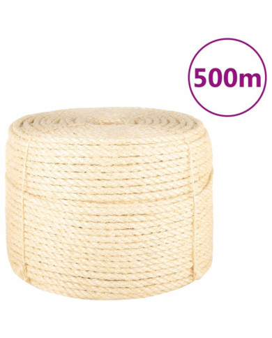 Corde 100 % sisal 10 mm 500 m | Mobilier & Déco