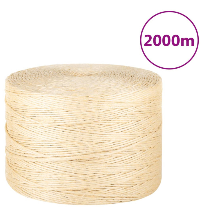 Corde 100 % sisal 3 mm 2000 m | Mobilier & Déco
