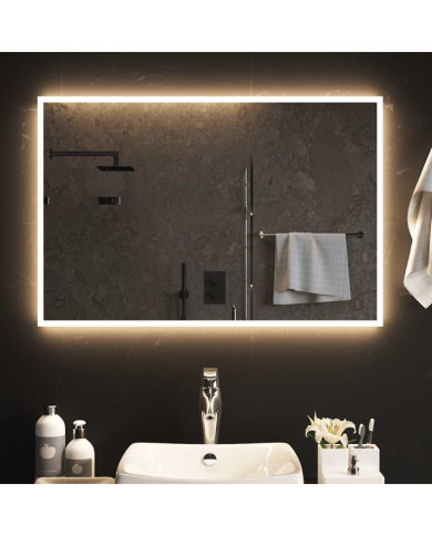 Miroir de salle de bain à LED 90x60 cm | Mobilier & Déco