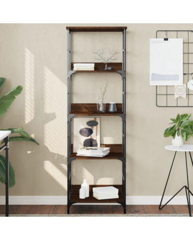 Bibliothèque chêne marron 50x33x153 cm bois d'ingénierie | Mobilier & Déco