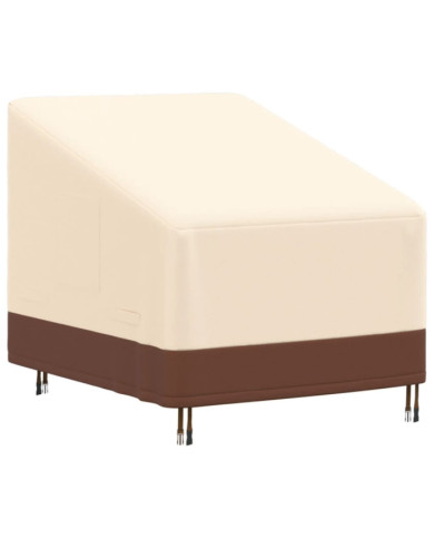 Housse chaise longue de jardin beige 79x97x48/74 cm oxford 600D | Mobilier & Déco