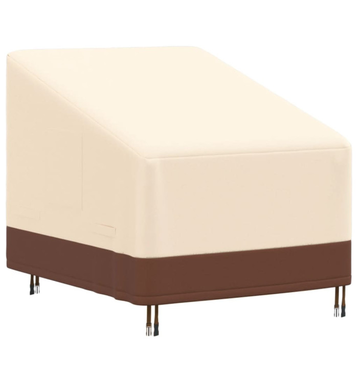 Housse chaise longue de jardin beige 79x97x48/74 cm oxford 600D | Mobilier & Déco