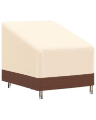 Housse chaise longue de jardin beige 79x97x48/74 cm oxford 600D | Mobilier & Déco