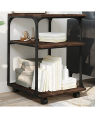Support d'imprimante à 3 niveaux chêne marron 43x48x64 cm | Mobilier & Déco