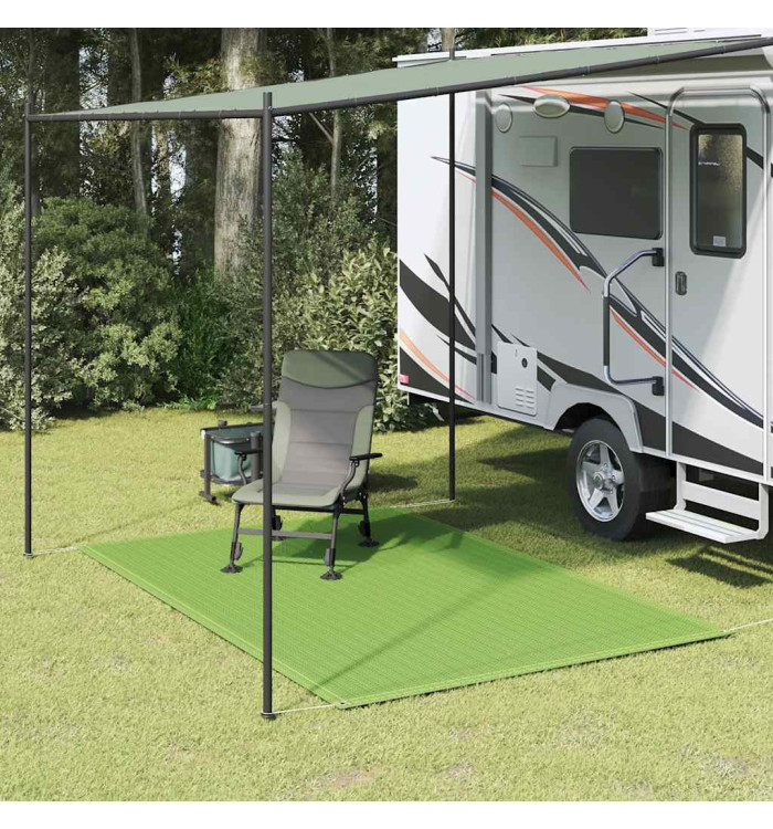 Tapis de tente vert clair 250x300 cm PEHD | Mobilier & Déco