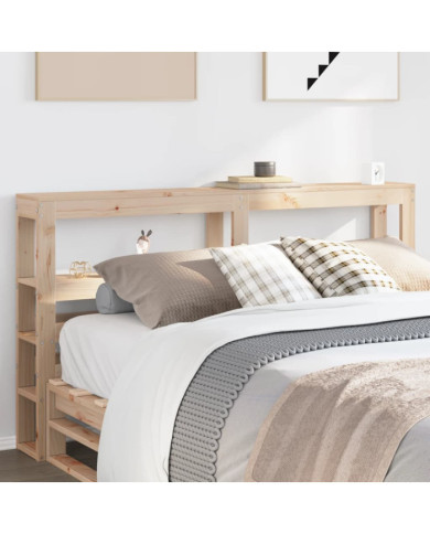 Tête de lit avec étagères 160 cm bois massif de pin | Mobilier & Déco