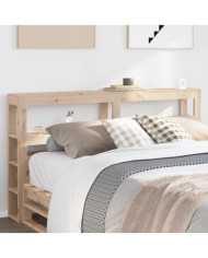 Tête de lit avec étagères 160 cm bois massif de pin | Mobilier & Déco